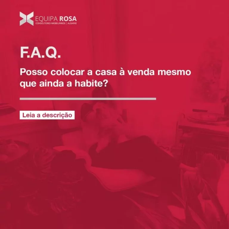 Posso colocar a casa à venda mesmo que ainda a habite?